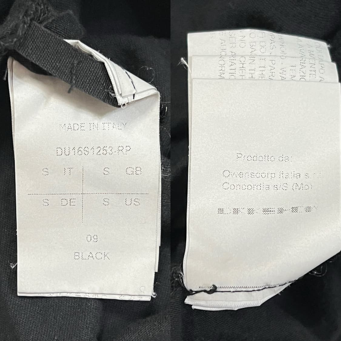 릭오웬스 16SS 다크쉐도우 포켓 티셔츠 블랙 상품이미지8