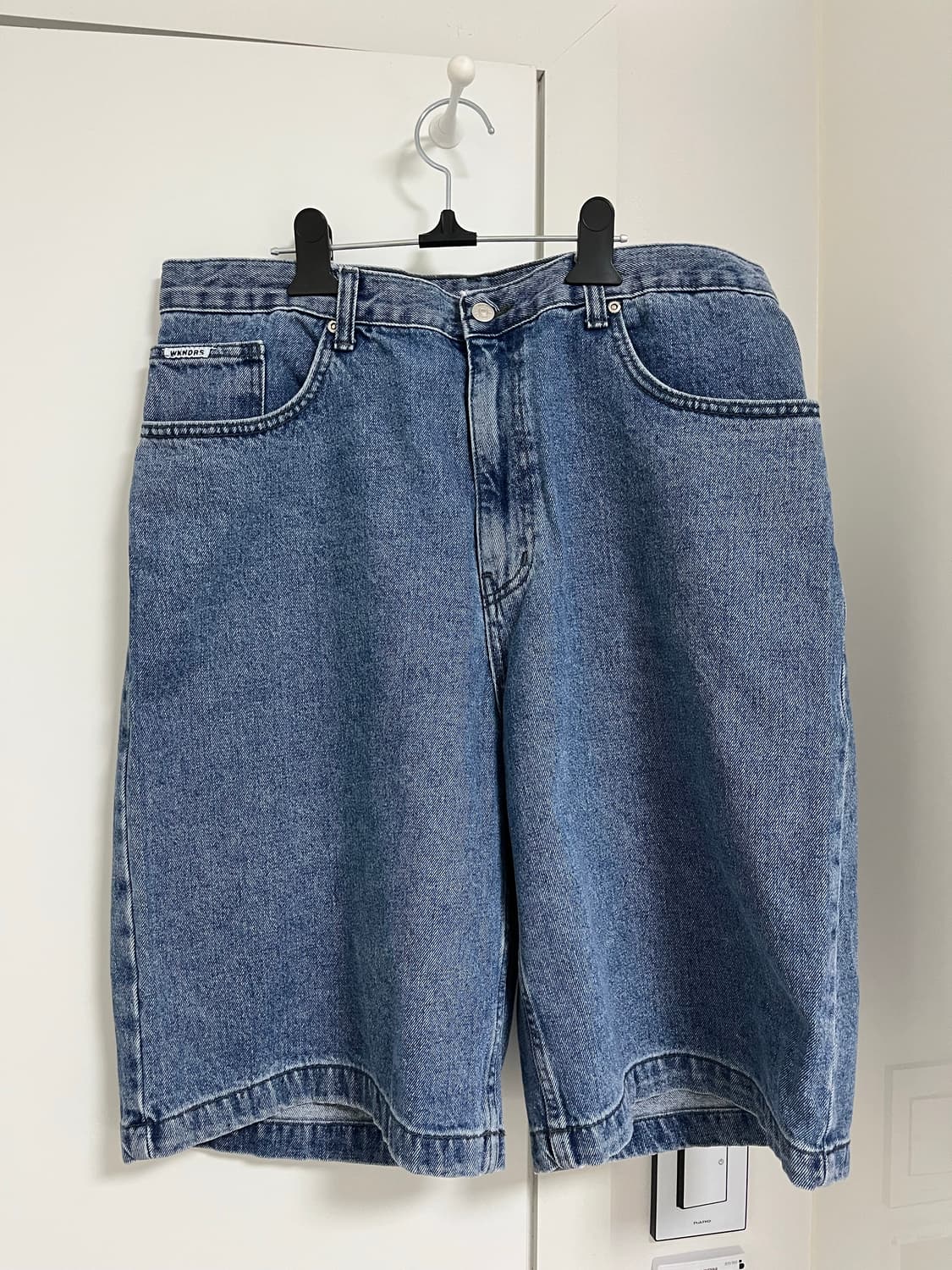 위캔더스 배기 버뮤다 팬츠 블루 상품이미지1