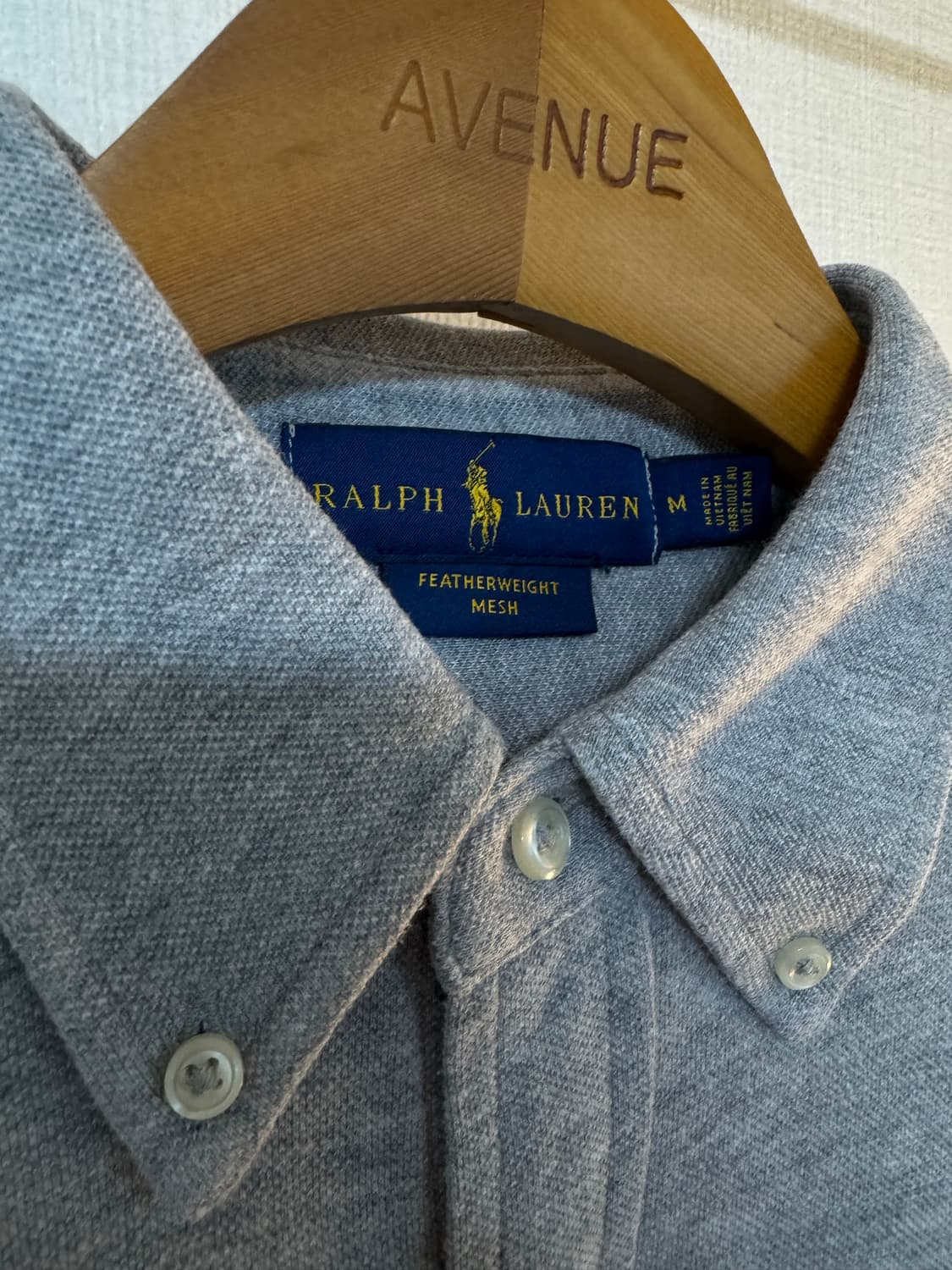 [M]폴로 랄프로렌 페더웨이트 메쉬 셔츠 그레이 상품이미지4