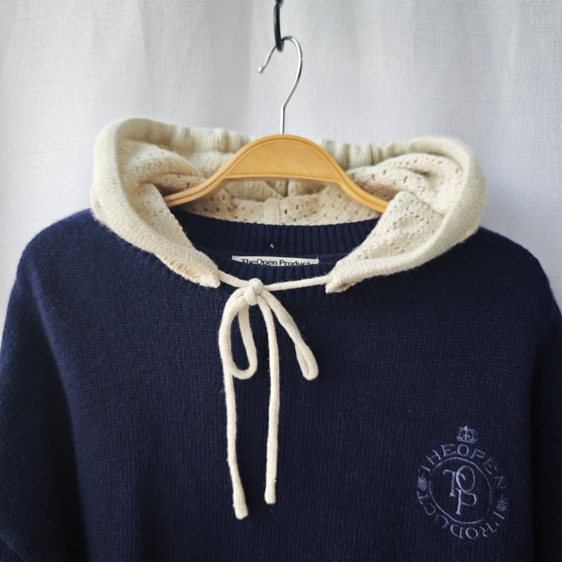 더오픈프로덕트 탈부착 가능 후디 스웨터 네이비 OS 상품이미지3