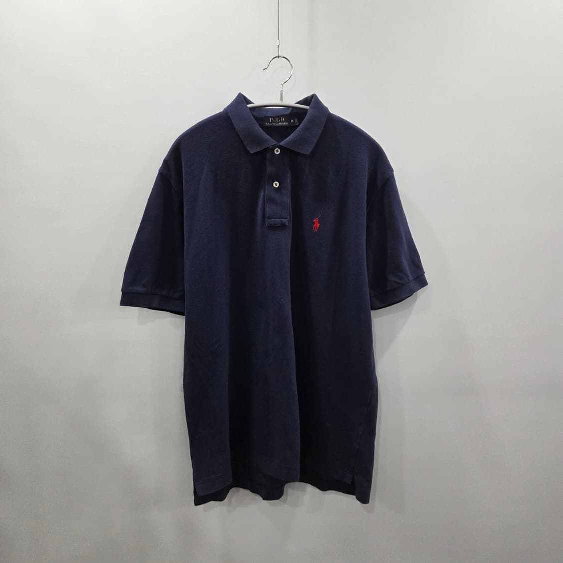폴로랄프로렌 피케 카라 반팔티 네이비 M 상품이미지1