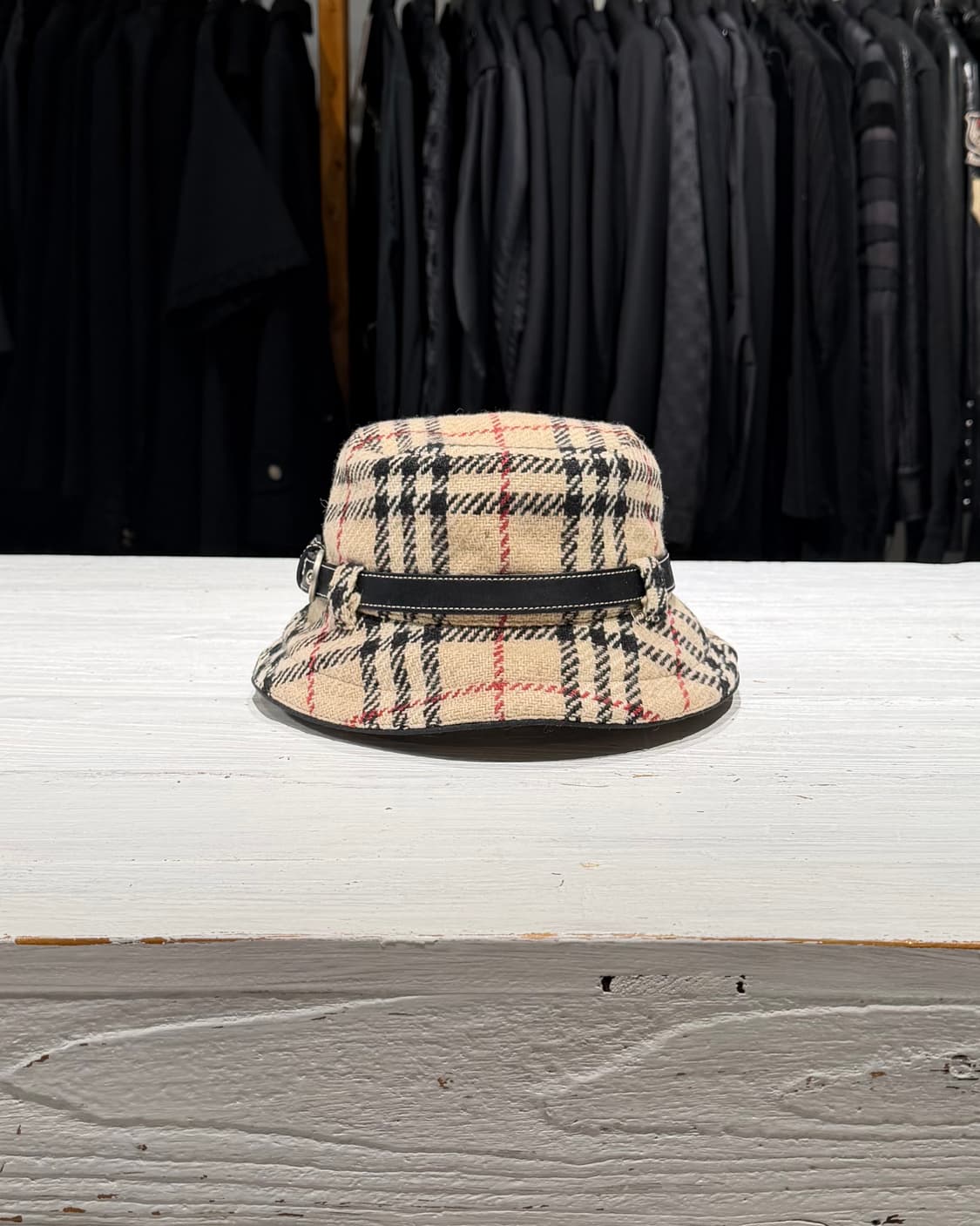 버버리 베이지 노바체크 울 버킷햇 상품이미지2