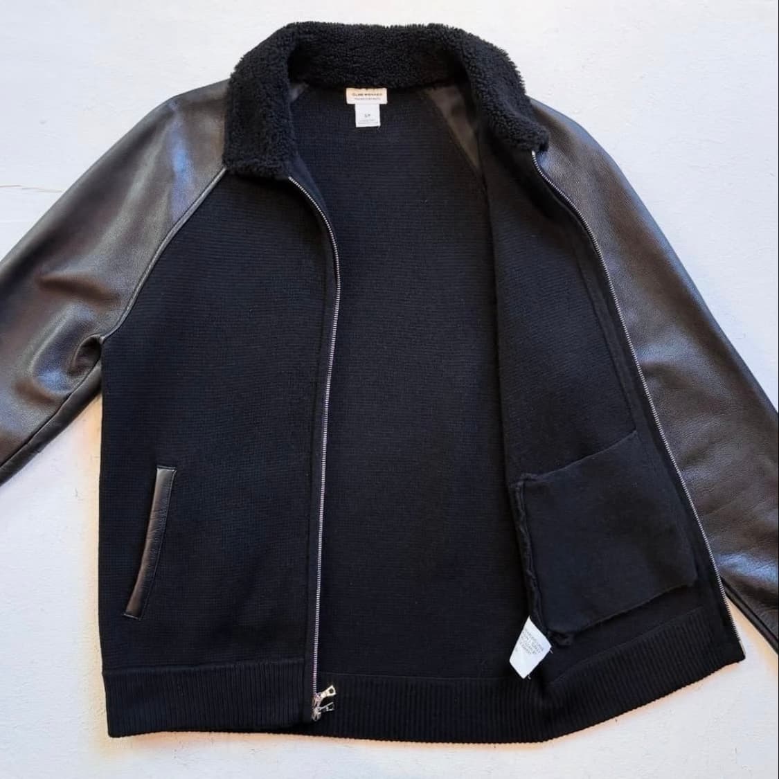 클럽 모나코 쉽스킨 니트 레더 자켓 상품이미지4