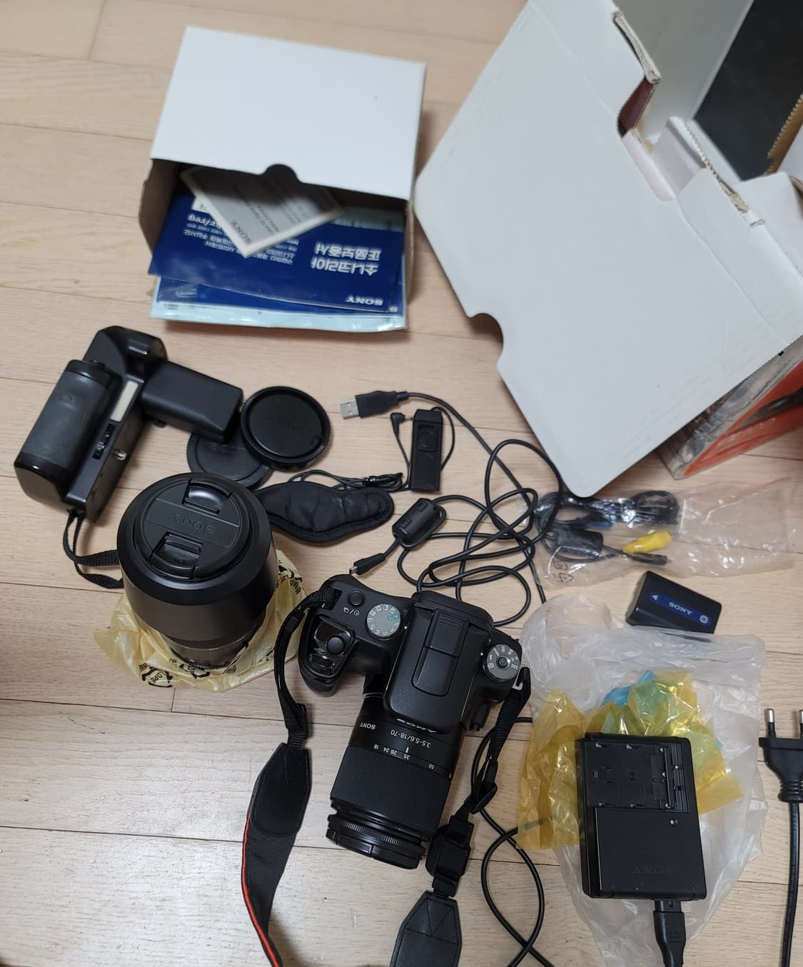 소니 알파100 A100 DSLR 풀세트 디카 렌즈2개 포함 디지털카메라 상품이미지1