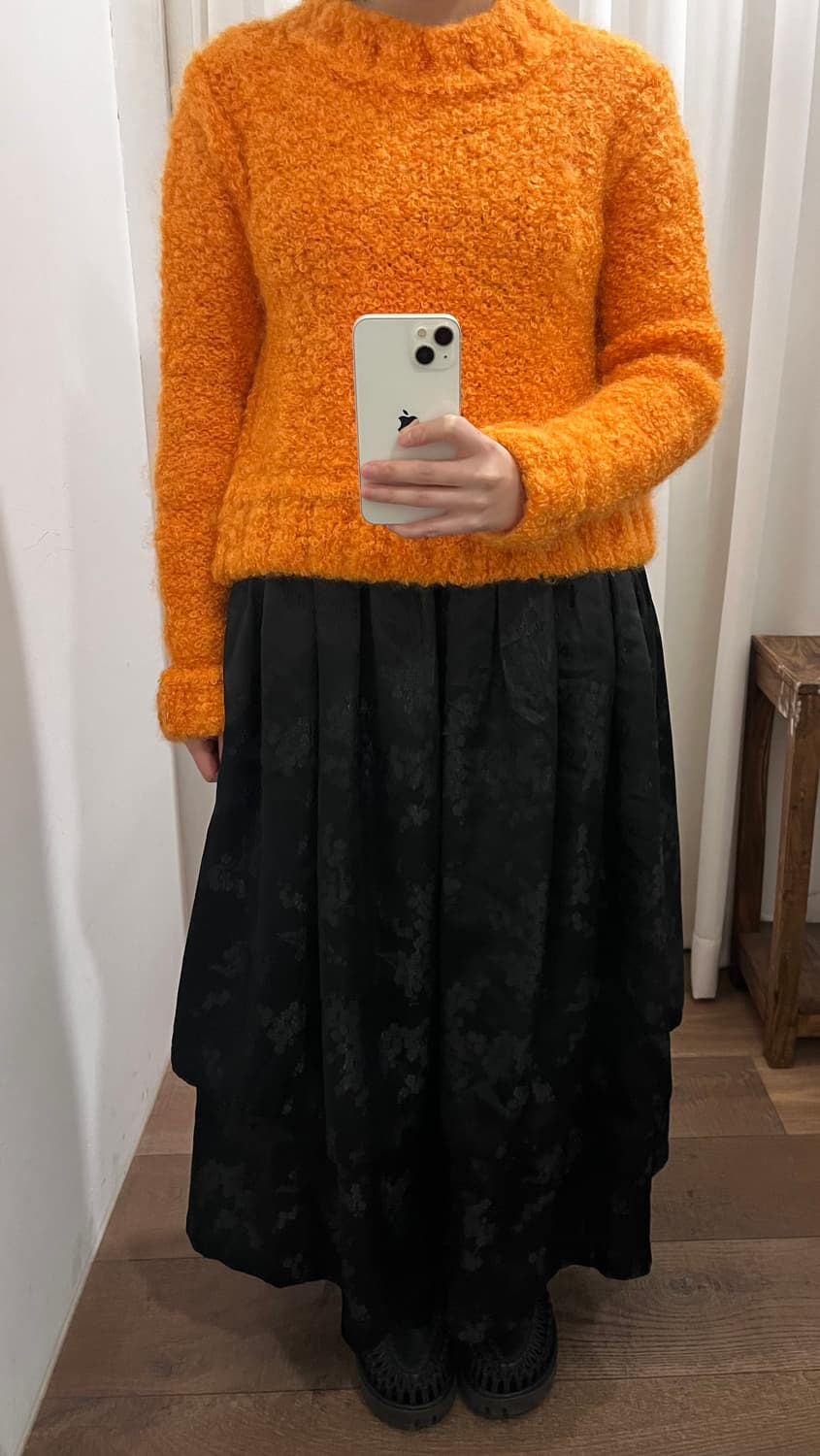 Floral Jacquard Layer Volume Skirt 상품이미지2