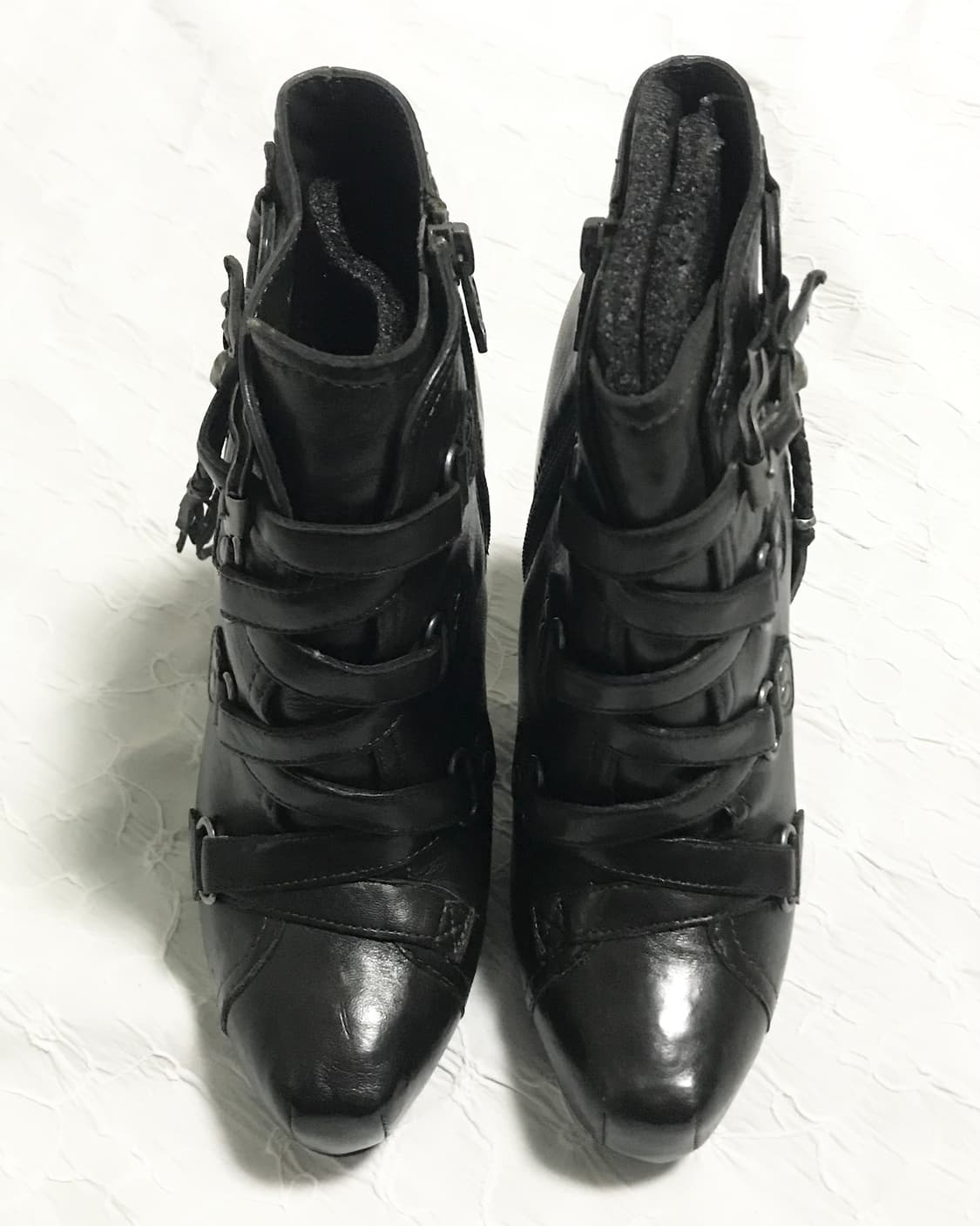 풀박•아쉬 ash 스컬 참 스트랩 레더 힐 37 상품이미지5