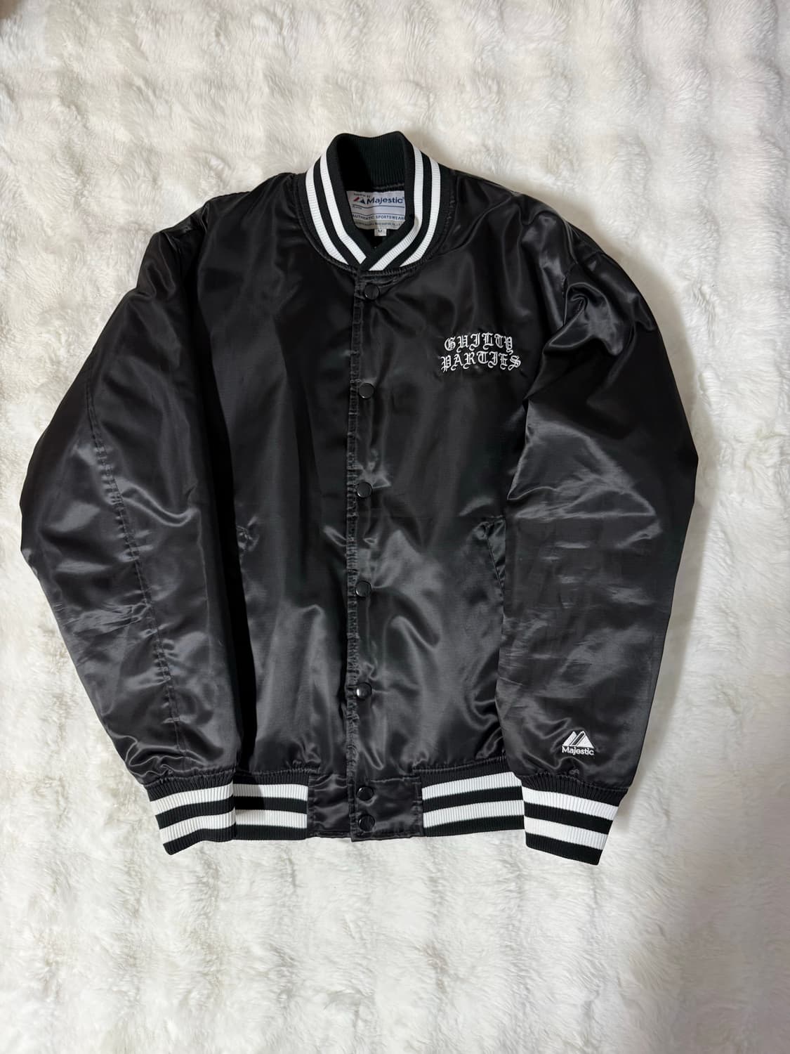 [M] 와코마리아X마제스틱 20FW 바시티 자켓 블랙 상품이미지2