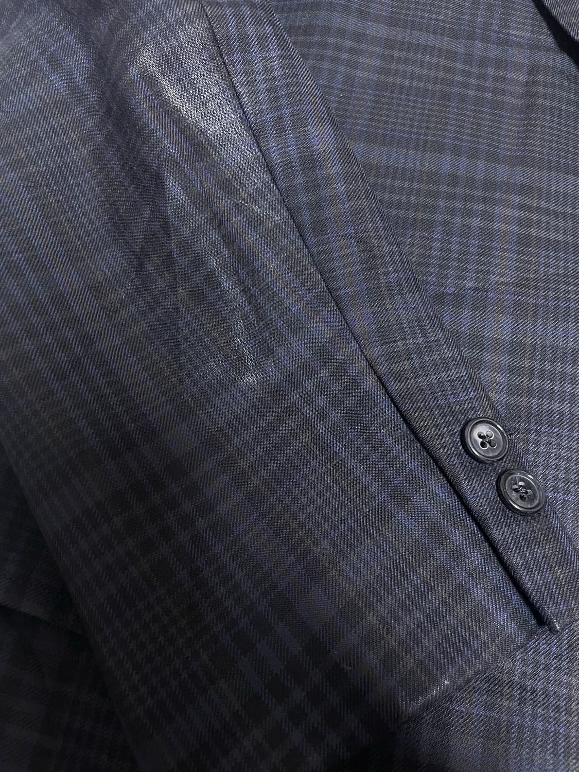 일제 NEWYORKER 체크 블레이저 사이즈 105 상품이미지3