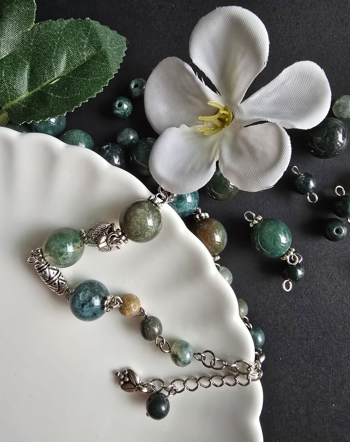 수초석 엔틱 팔찌 상품이미지2