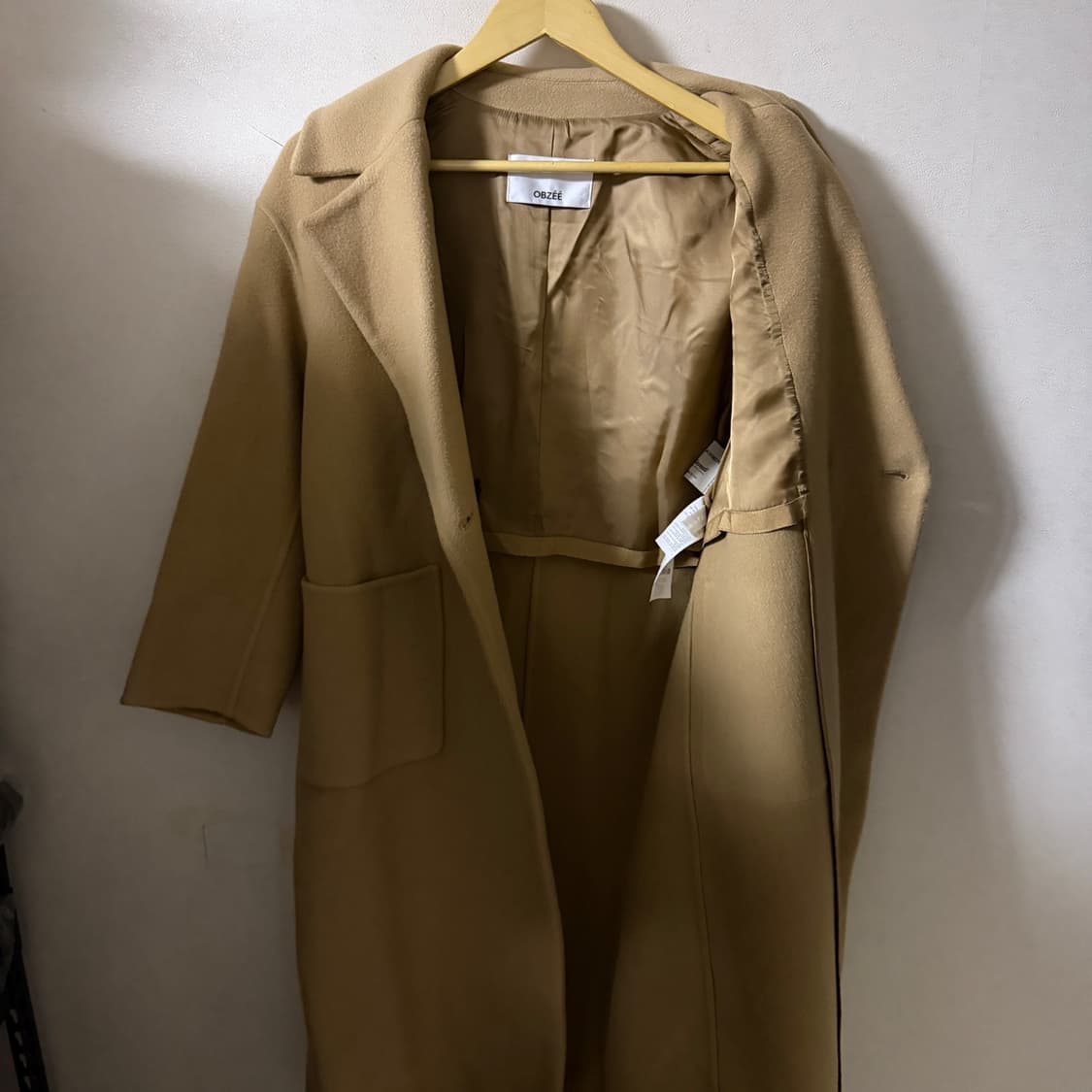 OBZEE 오브제 여성 캐시미어 코트 (66-77정도) 상품이미지5