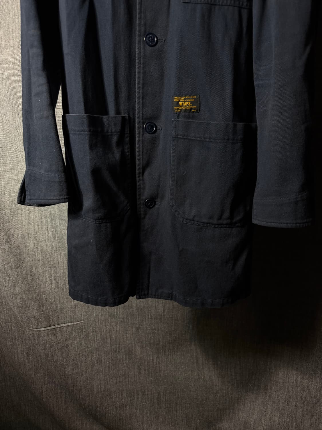 더블탭스 코튼카라 샵코트 상품이미지4