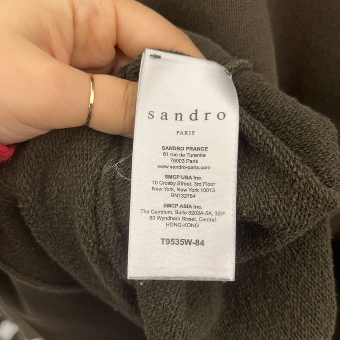 산드로 옴므 MA-1 맨투맨 스웻셔츠 95 C07322 상품이미지6