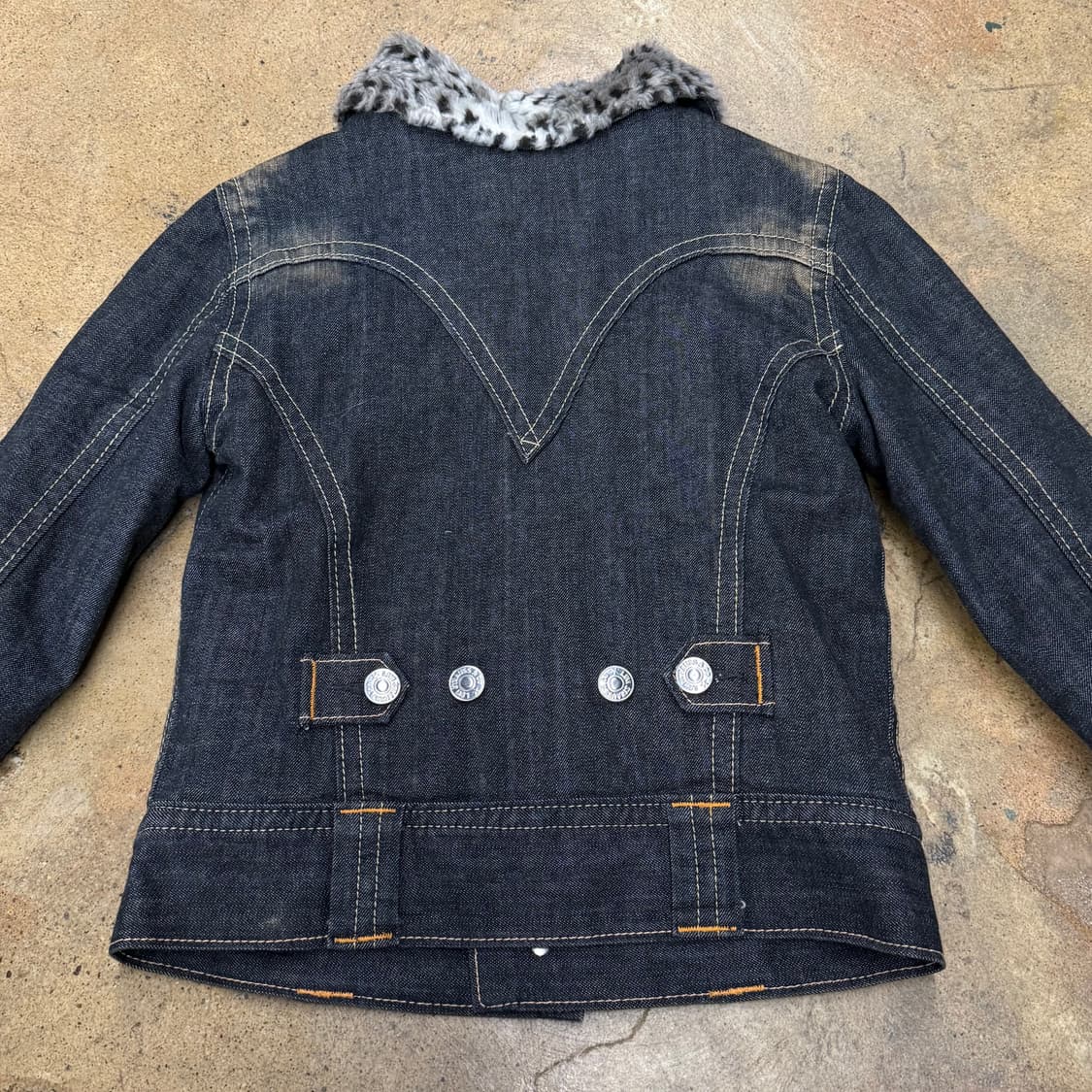 리바이스 호피 흑청 데님 청 자켓 90 상품이미지4
