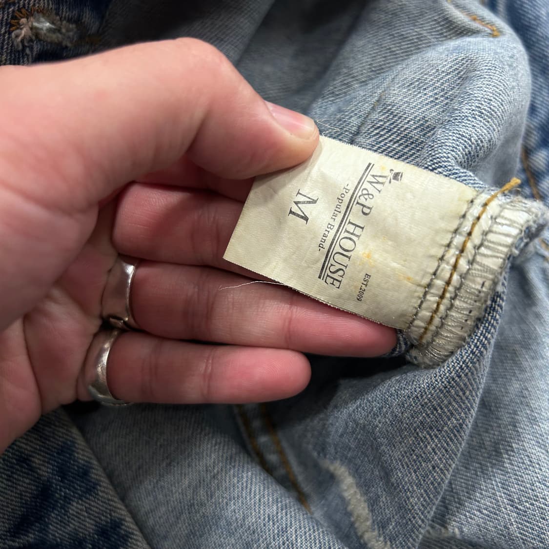 W&P HOUSE 빈티지 워싱 데님 트러커자켓 상품이미지4