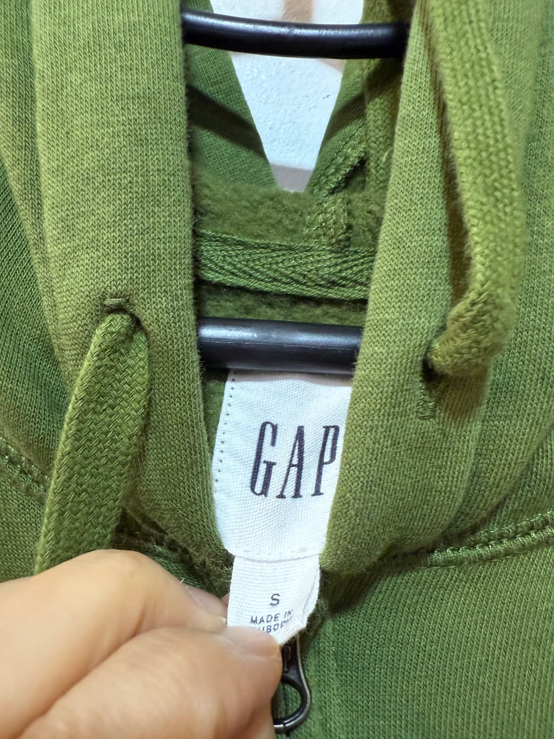 GAP 갭 올리브 그린 후드집업 S(M사이즈) 상품이미지4