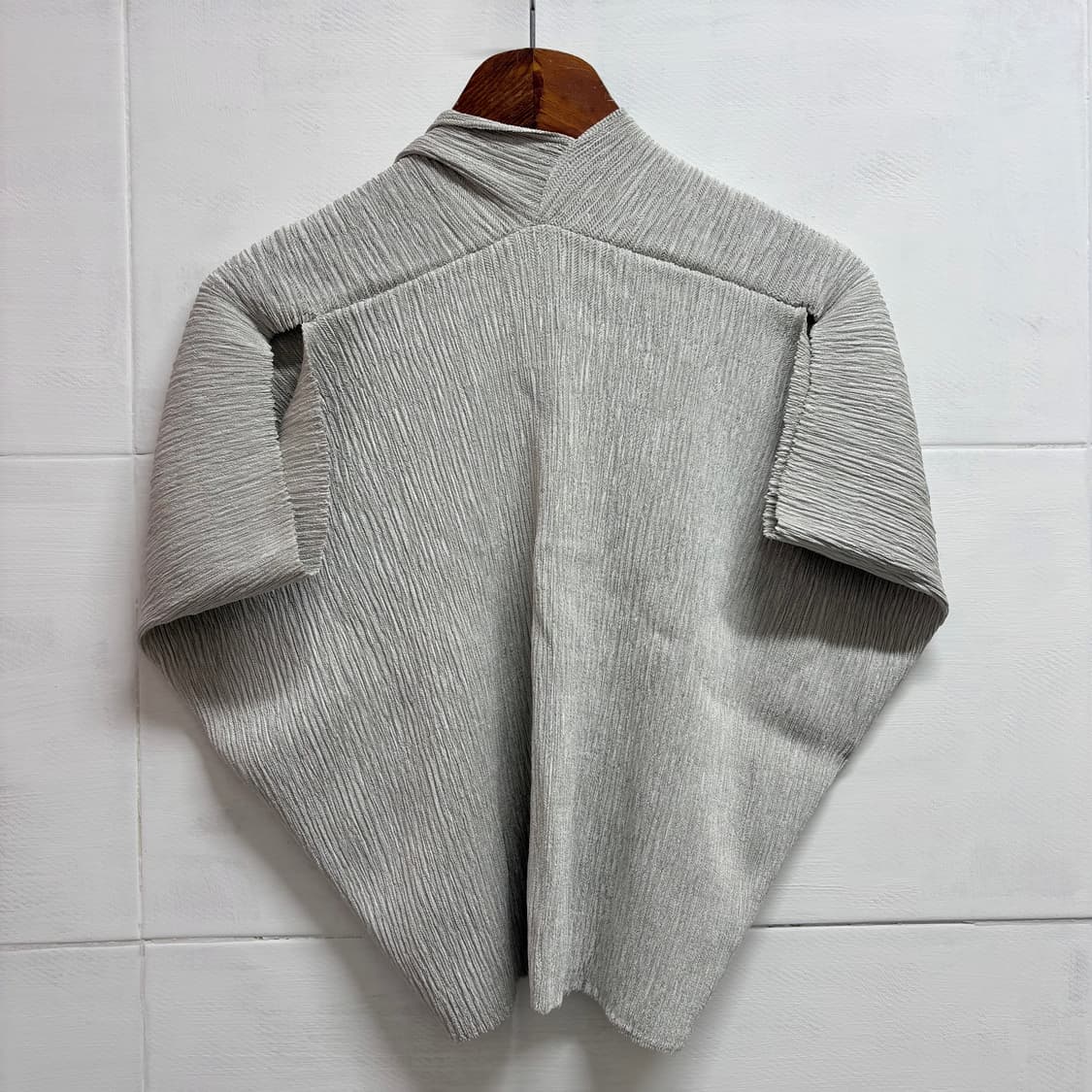 Y.K PRESE 플리츠 그레이 가디건 JPN 상품이미지5