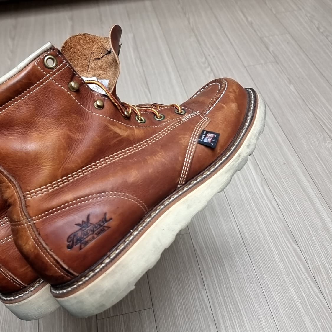 미제 usa Thorogood 쏘로굿 8인치 워커 부츠 브라운(9.5) 상품이미지3