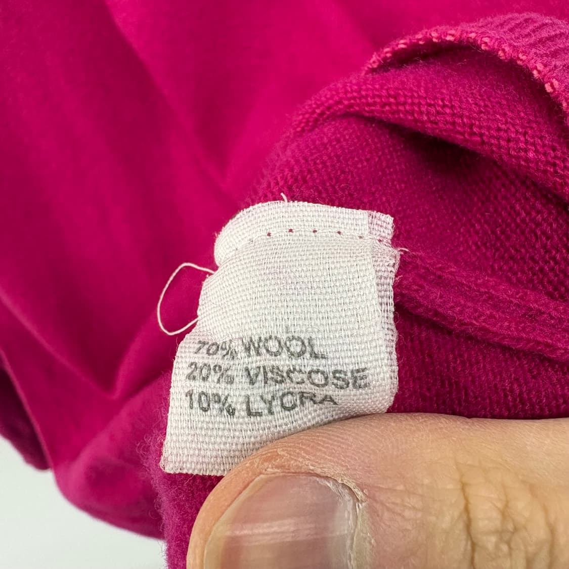 버버리 브이넥 니트 핑크색 여/M 상품이미지7