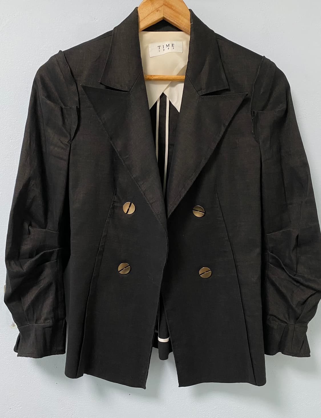 타임 (한섬) / 마 혼방 더블 자켓 / 55 (82-94-160) 상품이미지1