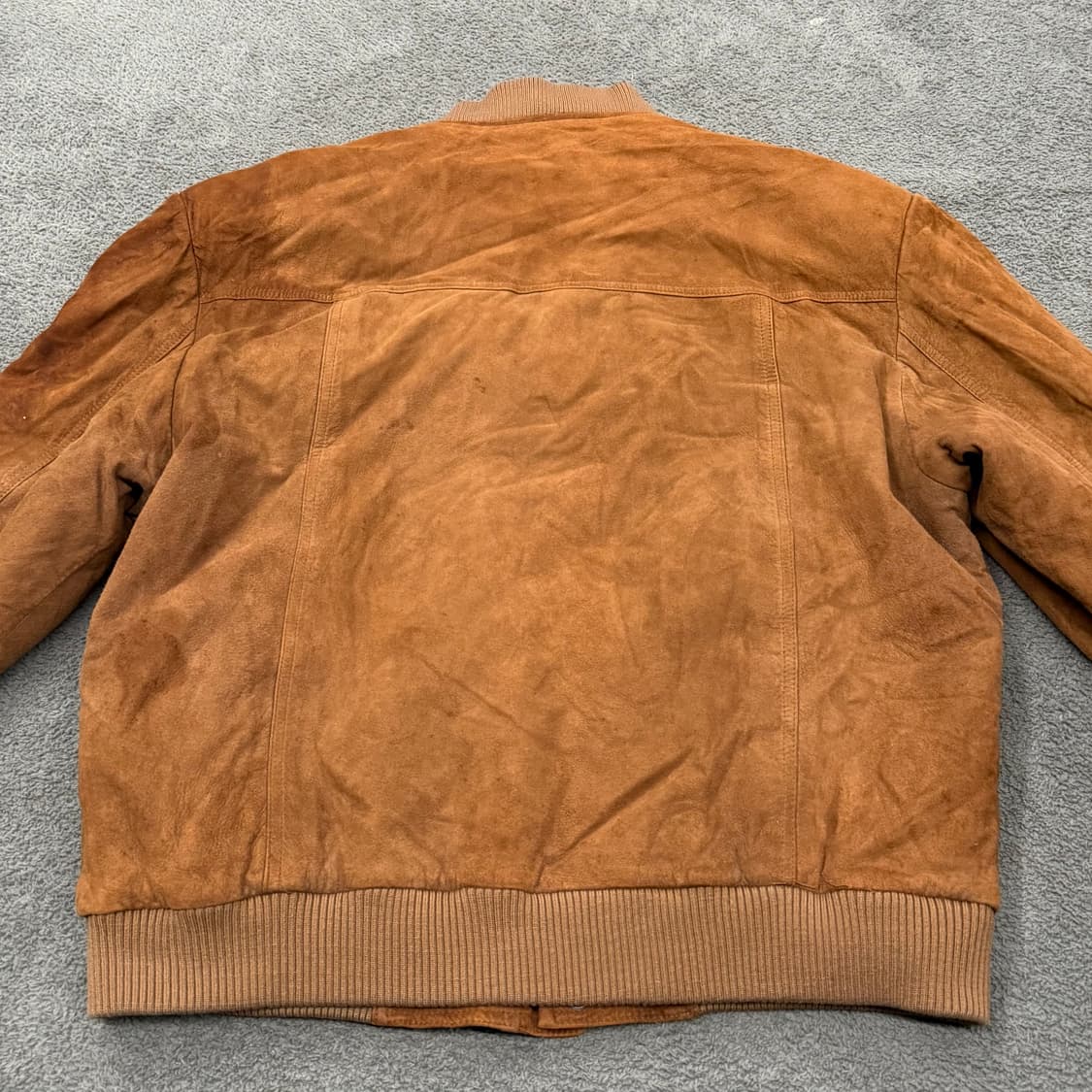 [XL] 빈티지 스웨이드 레더 블루종 자켓 상품이미지4