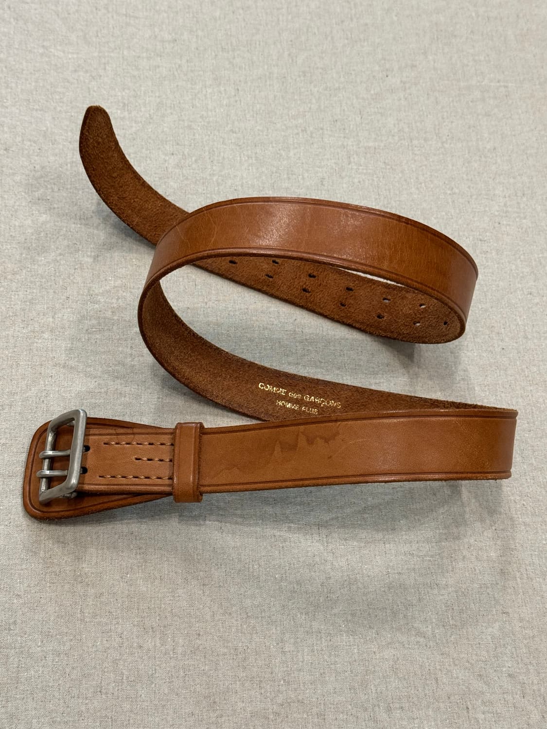 꼼데가르송 옴므 플러스 레더 벨트 상품이미지3