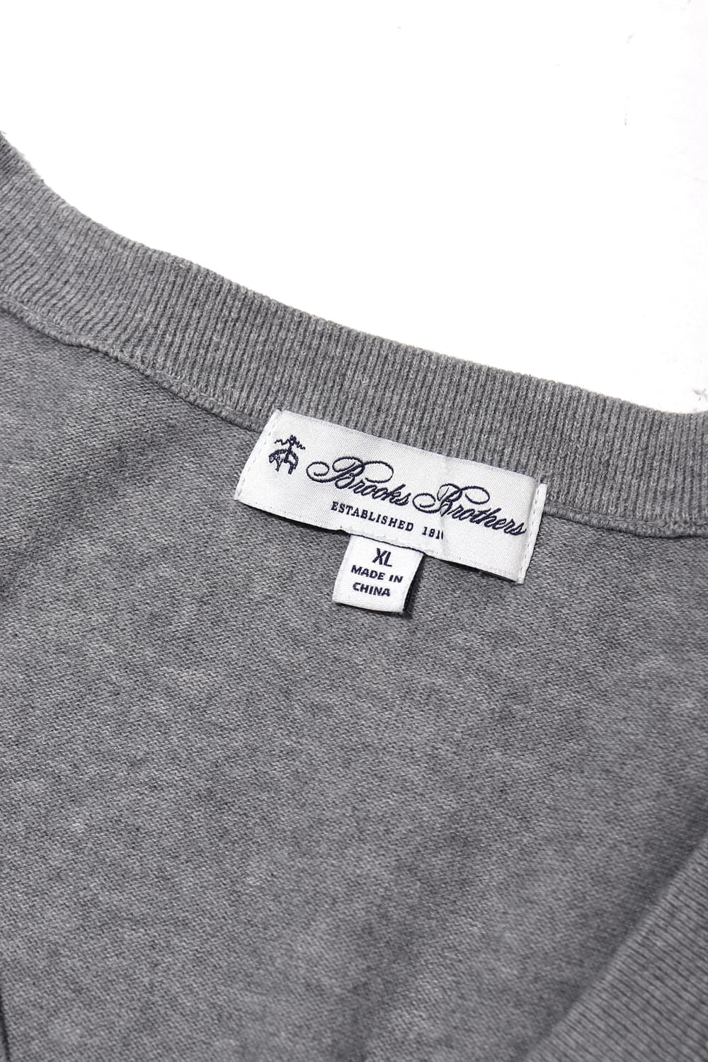 브룩스 브라더스 코튼 멜린지 가디건 size XL 상품이미지4