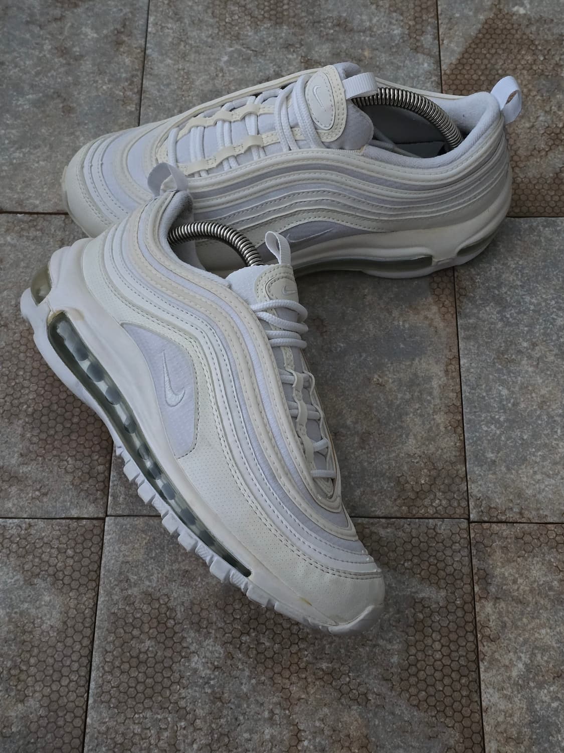 (240)나이키 에어맥스 97 트리플 화이트 상품이미지6