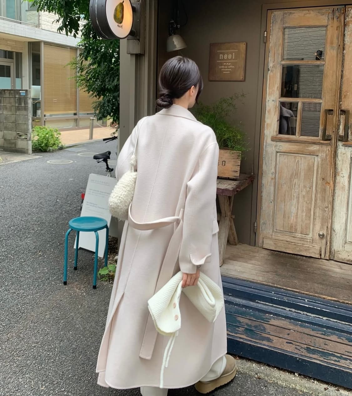 🍓플랜트샵 핸드메이드 딸기우유 롱 코트 🤍(택배비 포함) 상품이미지2