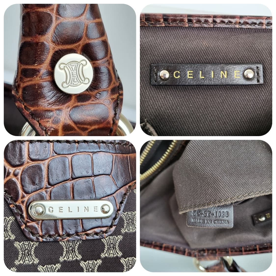 정품 셀린느 마카담 트리오페 자가드 부기백 상품이미지9