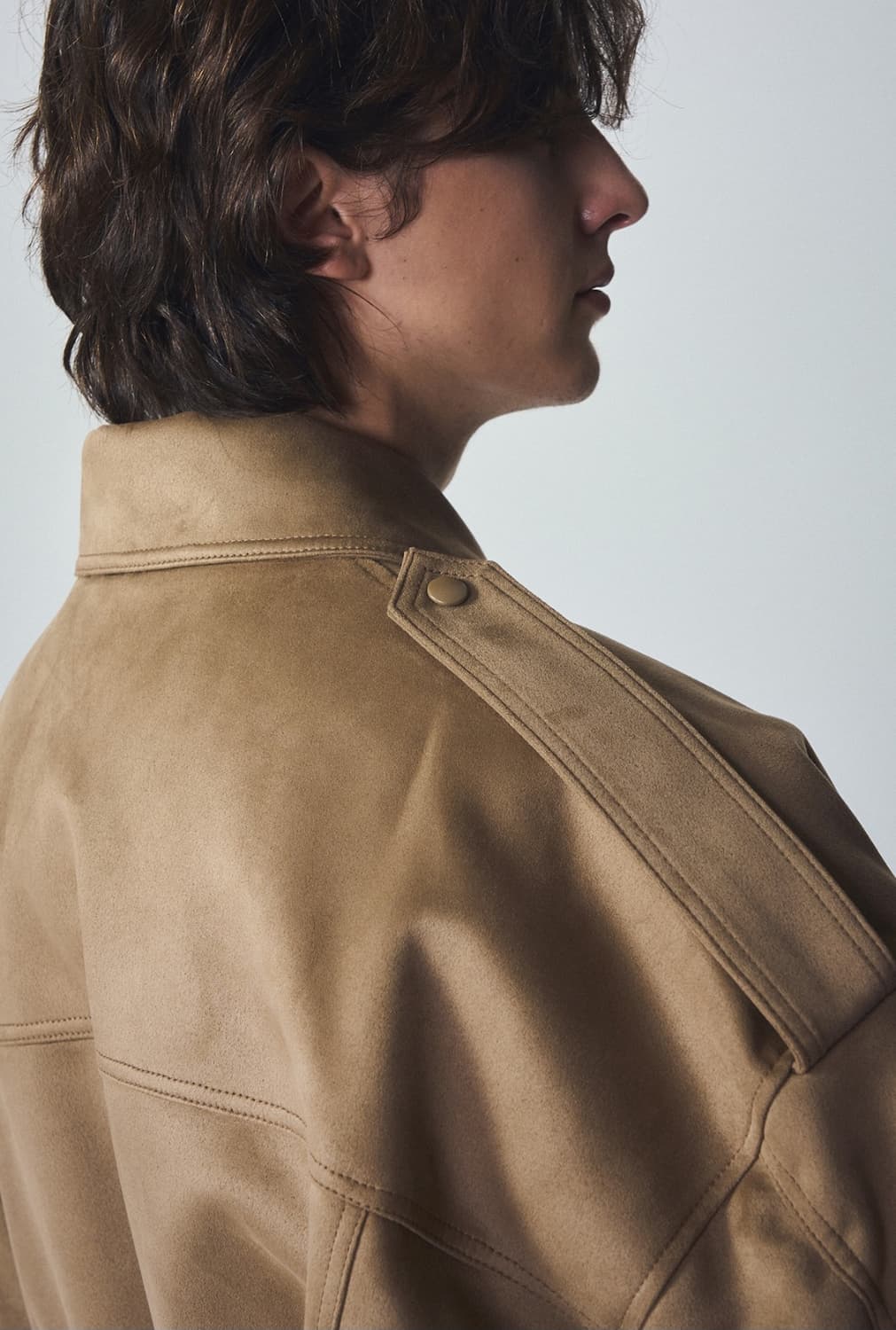 시스템옴므 스웨이드 봄버재킷 상품이미지4