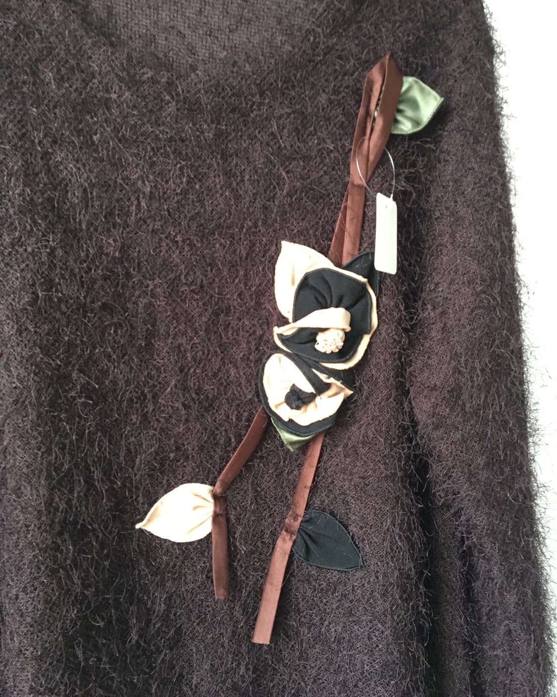 Corsage point fluffy knit 상품이미지4