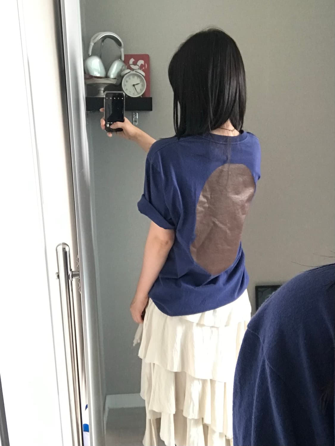 베이프 빅 에이프 헤드 티셔츠 네이비 상품이미지3