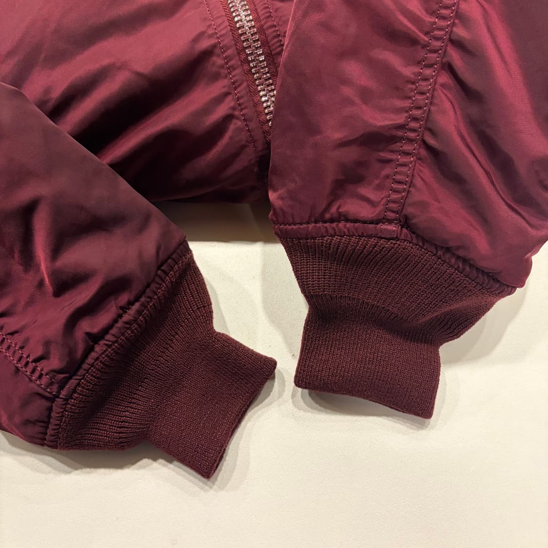 [S] 알파인더스트리 버건디 MA-1 항공 점퍼 자켓 B716 상품이미지6