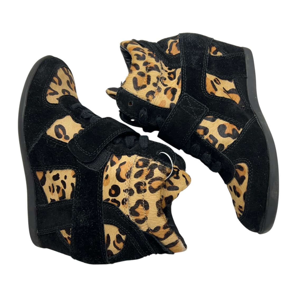 240 W Vtg 애쉬 아쉬 웨지힐 스니커즈 블랙 호피 상품이미지2