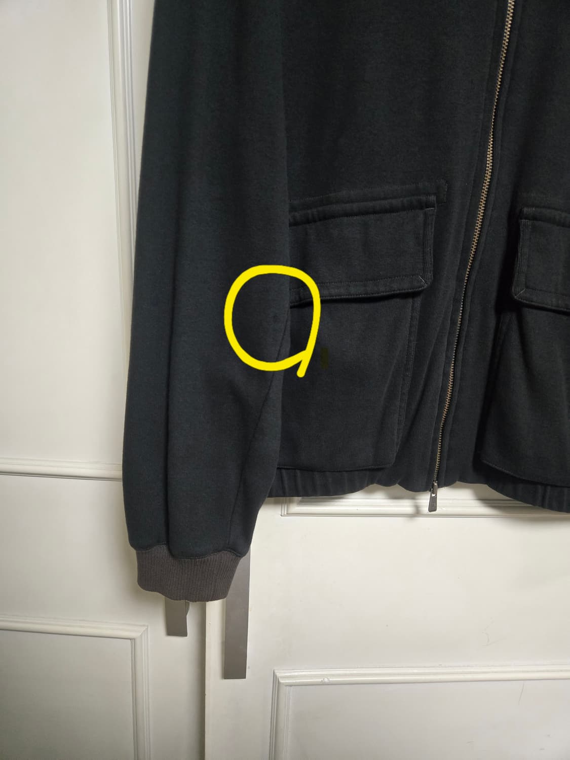 [3] 폴리테루 워시드 저지 자켓 블랙 상품이미지3