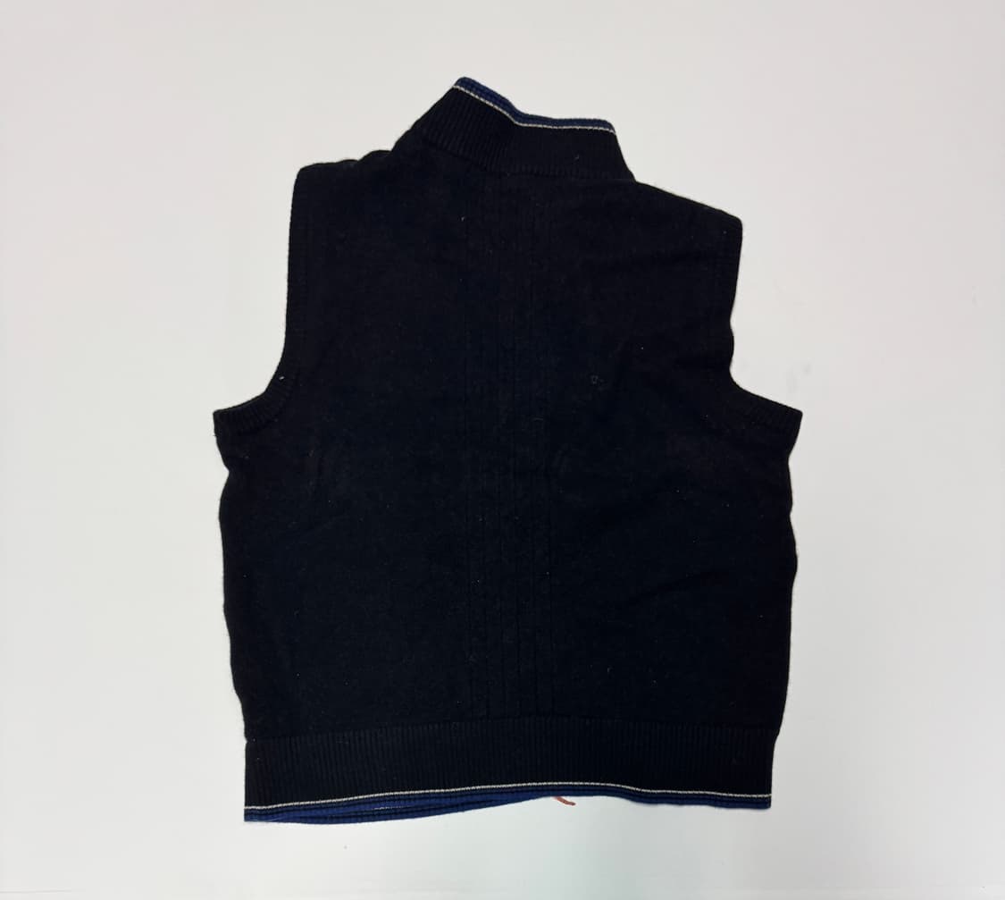 여성 닥스 daks 스트라이프 풀오버 반집업 니트 조끼 M 상품이미지2