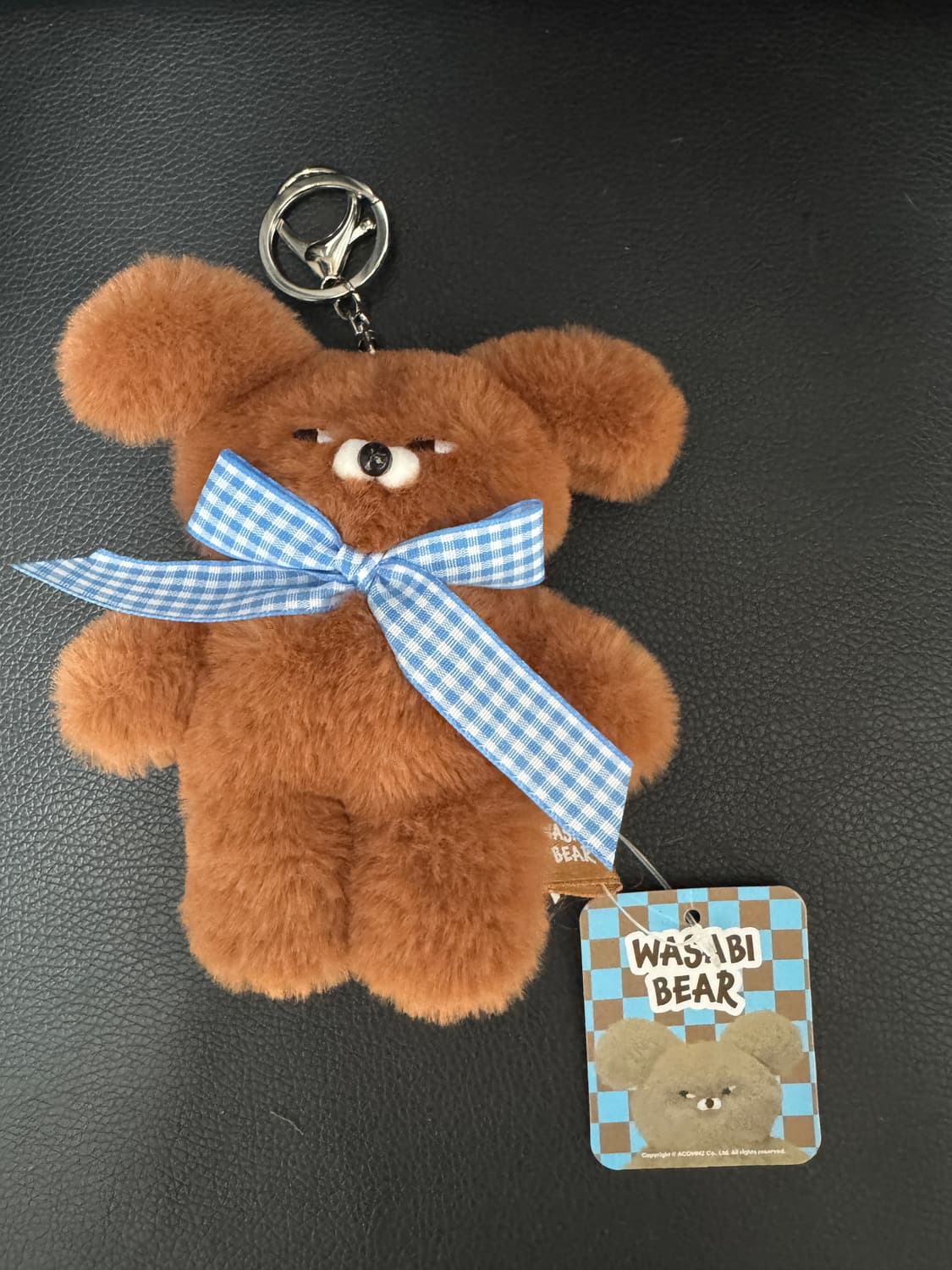 와사비베어 13cm 브라운 정품 키링 상품이미지1