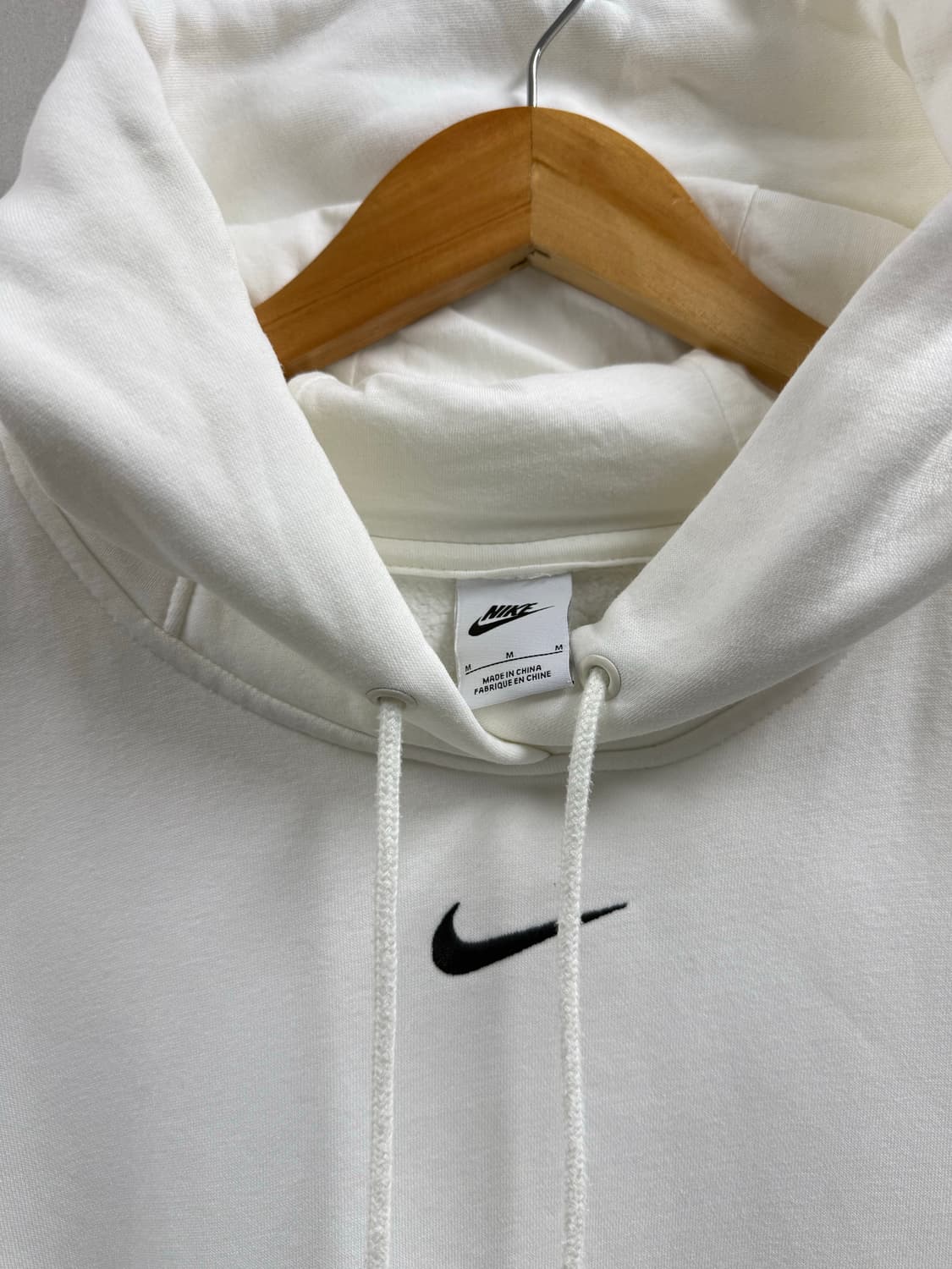 여성 M / 나이키 스우시 후드티 화이트 상품이미지3