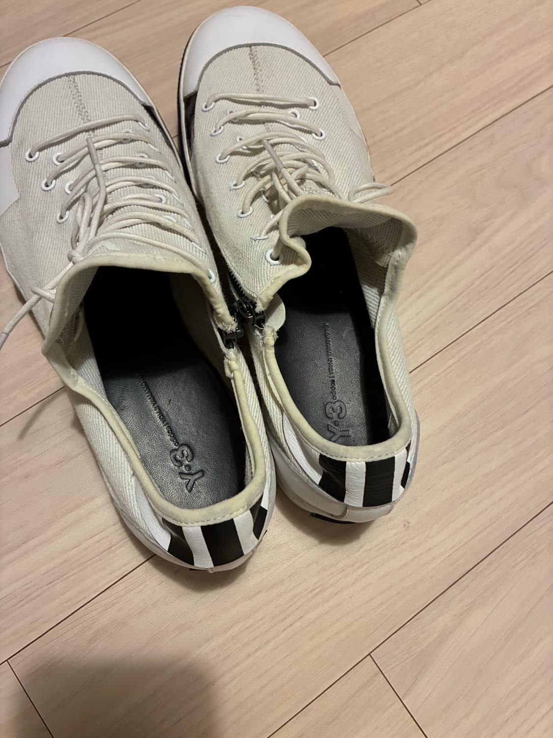 [정품] Y-3 요지야마모토 지퍼 캔버스 스니커즈 (255-260) 상품이미지3