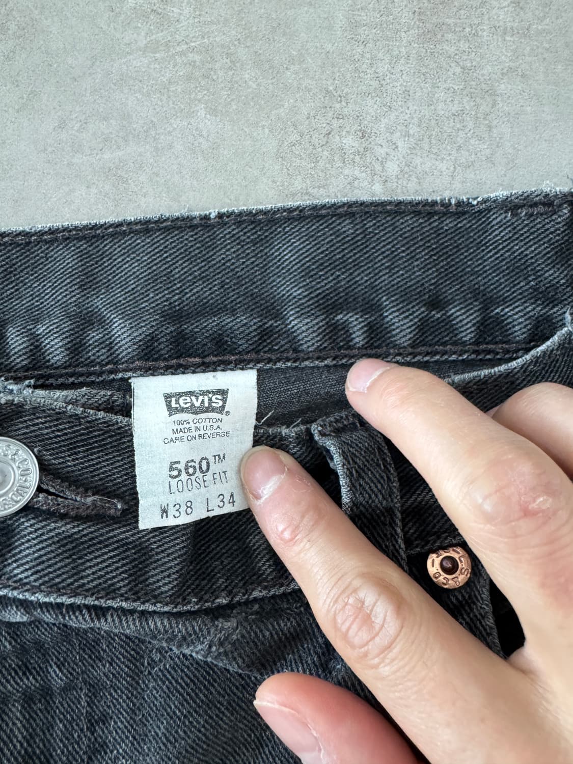 00s made in usa 리바이스 560 흑청 상품이미지4