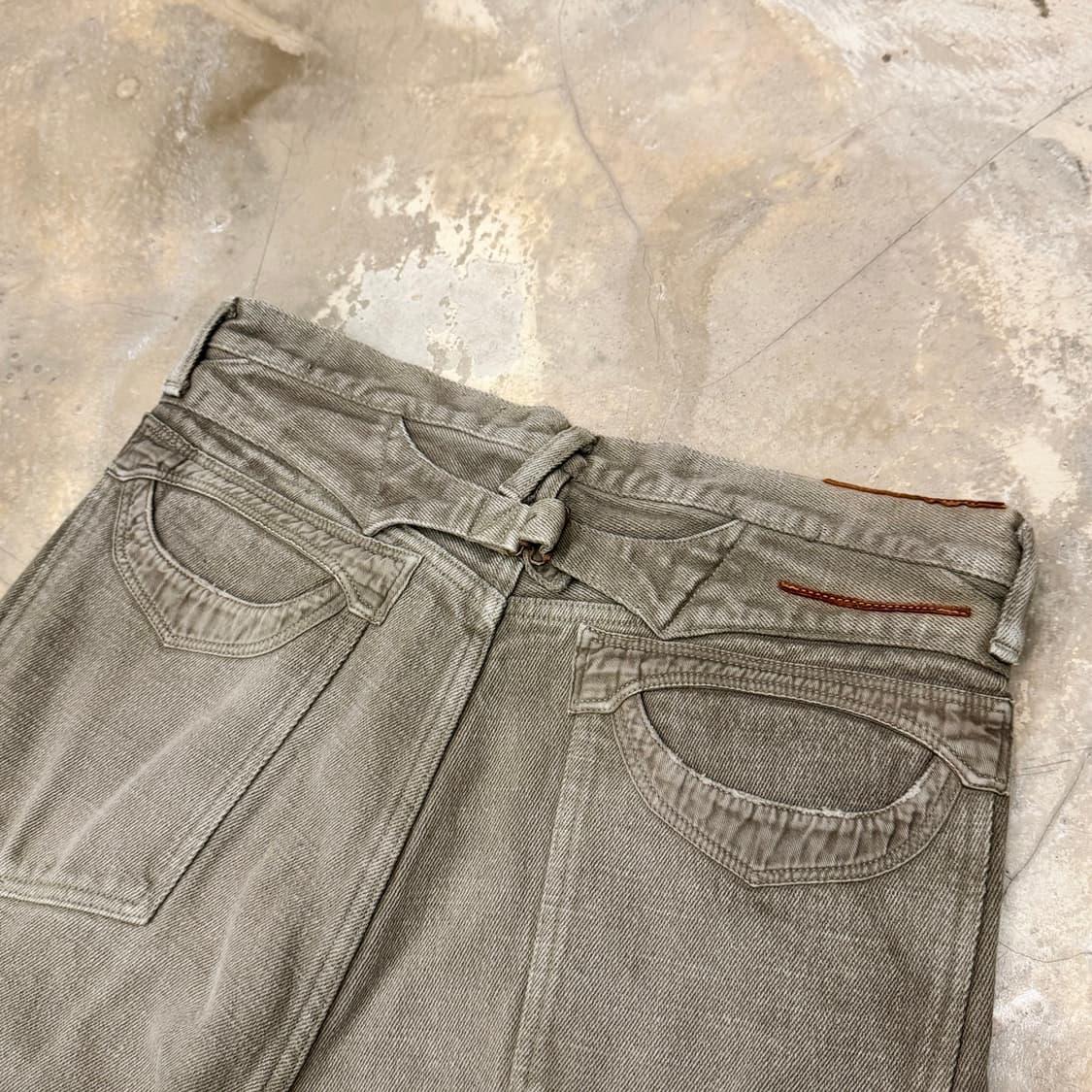 캐피탈 5포켓 데님 팬츠 브라운 상품이미지4