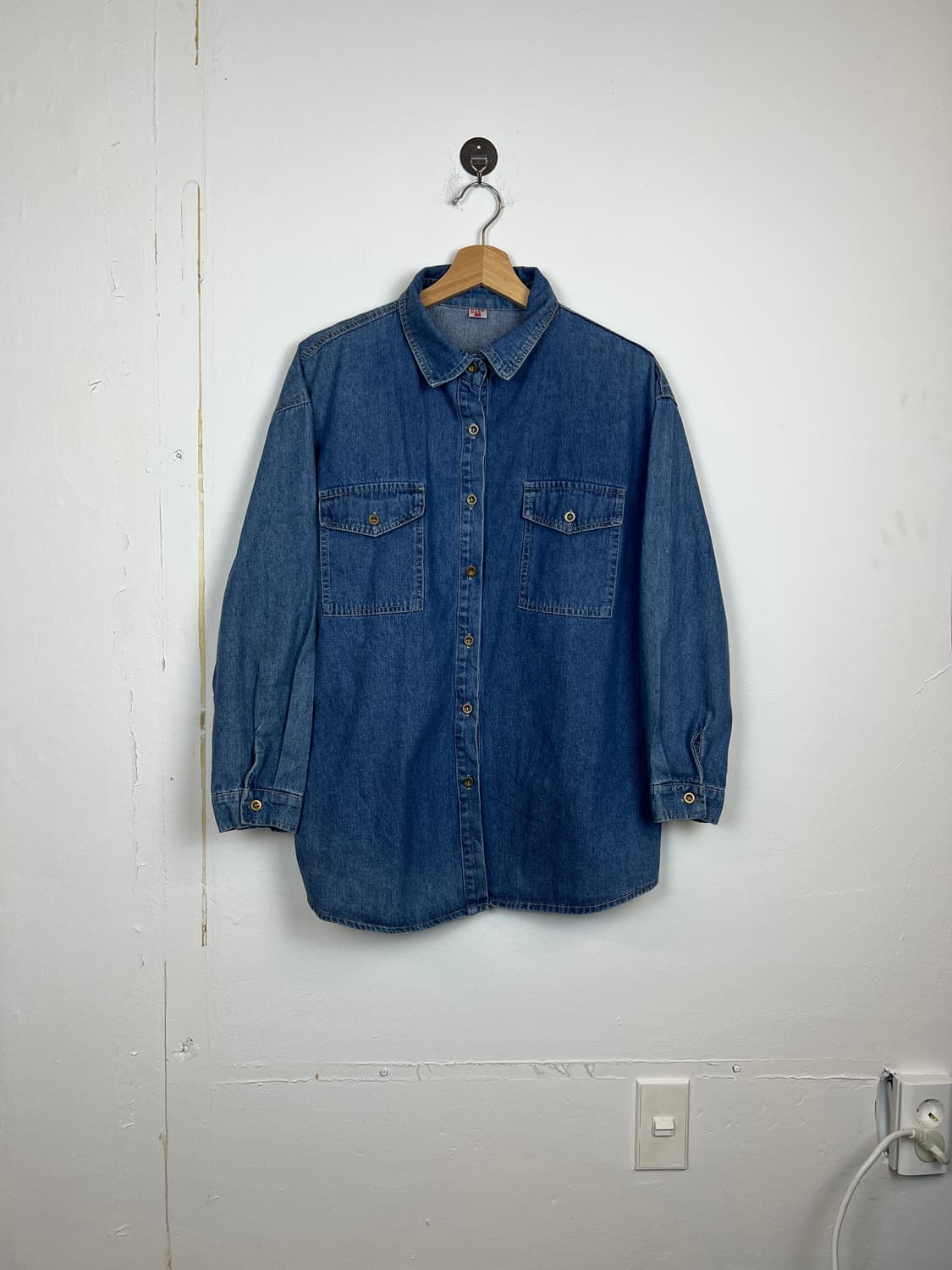 T218 JPN 포켓포인트 데님 셔츠 M 상품이미지1