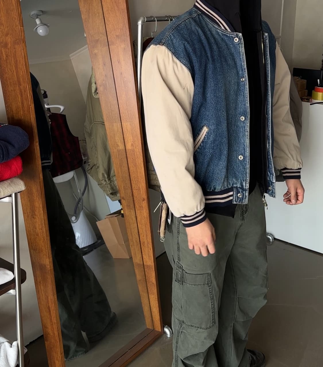 NORTHWEST TERRITORY 데님 바시티 자켓 상품이미지2