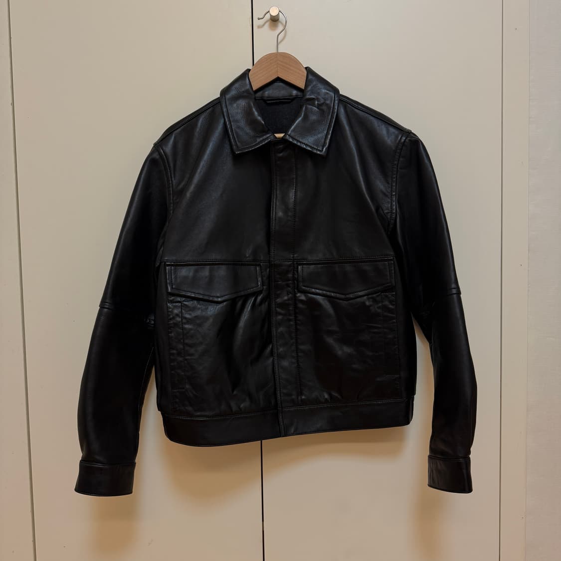 레더 블루종 자켓 상품이미지5