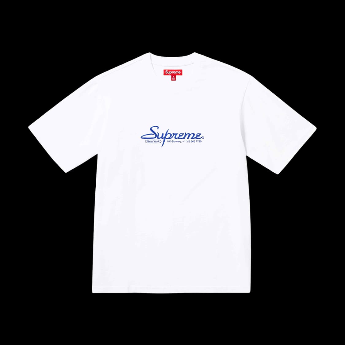 슈프림 컨택트 숏슬리브 탑 화이트 - 스몰 S 상품이미지1