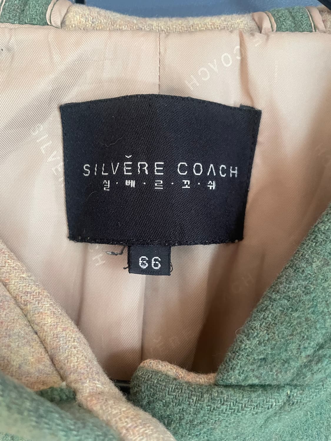 실베르꼬쉬 뮤트 올리브 그린 모리 하구미 후드 하프코트 상품이미지3