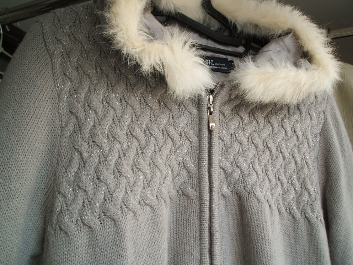 퍼 니트 집업 상품이미지3