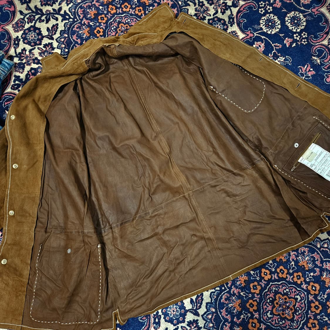 라마따(La-Matta)in Italy 염소가죽 스티치 웨스턴 셔츠 자켓 상품이미지7