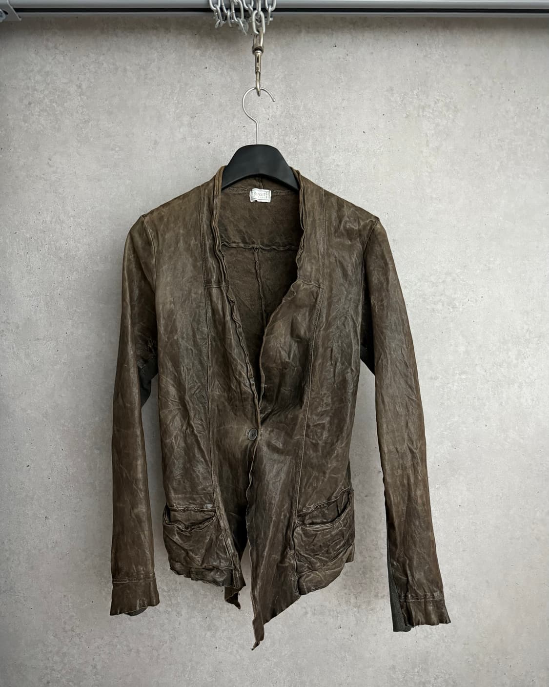 Transit crinkle leather jacket 상품이미지2