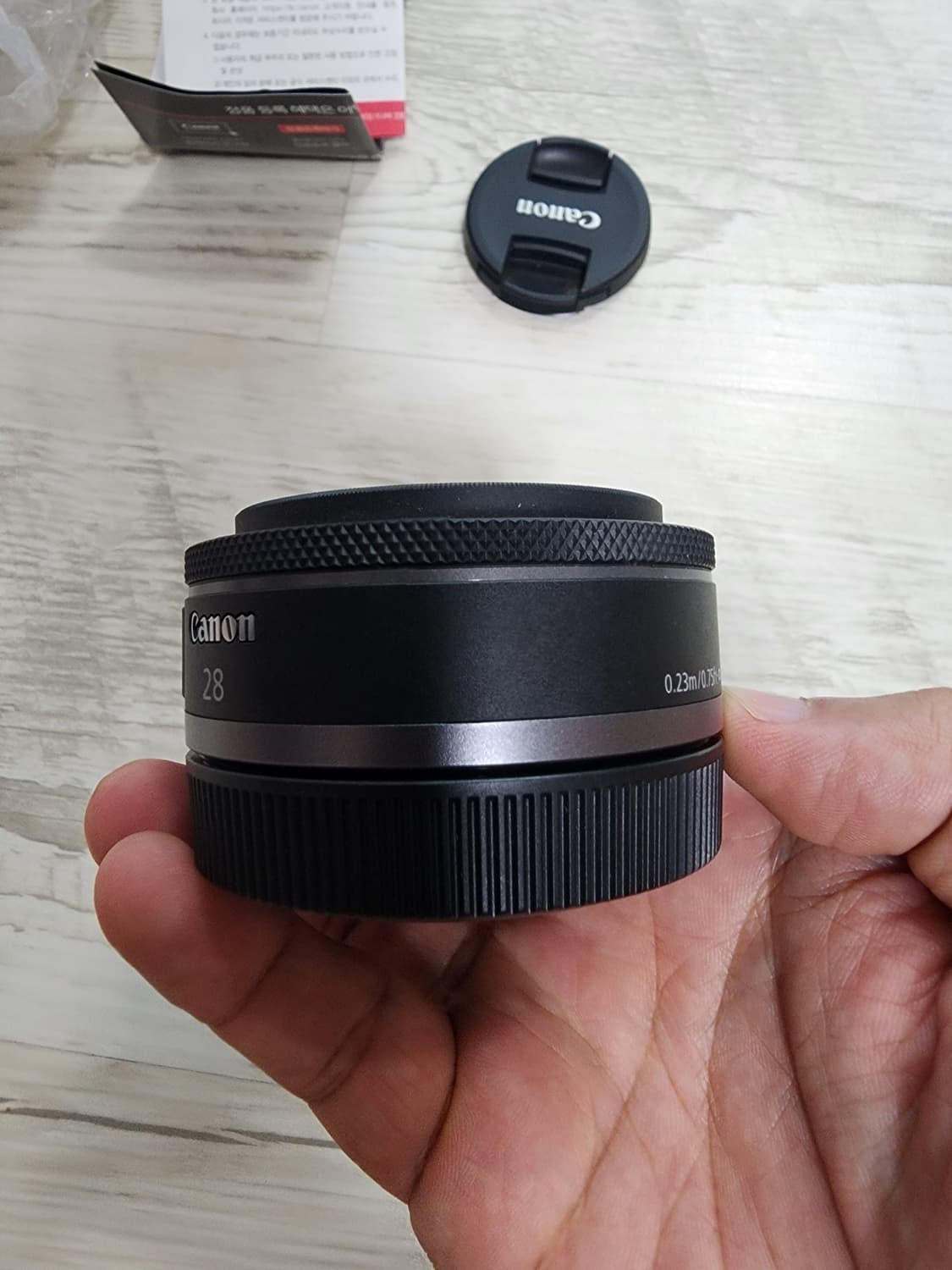 CANON 캐논 RF 28mm F2.8 STM 팬케익 렌즈 팜. 미러리스 상품이미지3